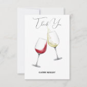 Custom Branded Brunch en Bubbly Vrijgezellenfeest Bedankkaart (Voorkant)