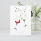 Custom Branded Brunch en Bubbly Vrijgezellenfeest Bedankkaart (Staand voorkant)