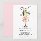 Custom Branded Brunch en Bubbly Vrijgezellenfeest Kaart (Voorkant / Achterkant)