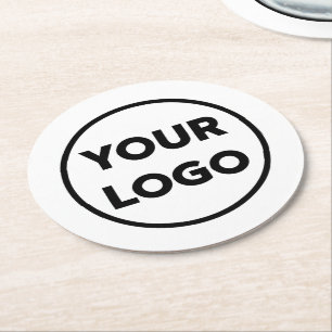 Custom Branded Business Company Logo Promotional Ronde Kartonnen Onderzetter