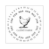 Custom Branded Chicken Boerderij | Ei Kartonnen St Rubberstempel (Afrduk)