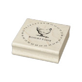 Custom Branded Chicken Boerderij Naam | Eikarton Rubberstempel (Stempel)
