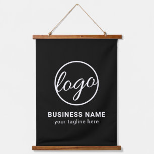 Custom Branded Company Logo Black Business Hangend Wandkleed