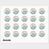 Custom Branded Dank u Eenvoudig Ronde Sticker (Vel)