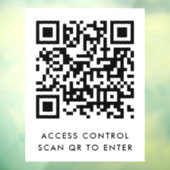 Custom Branded Door Lock QR Code Scan naar Enter Raamsticker (Vel 3)