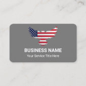 Custom Branded Eagle American Flag Visitekaartje (Voorkant)