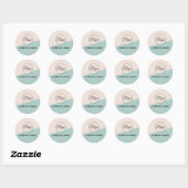 Custom Branded eenvoudige Classic ronde Sticker (Vel)