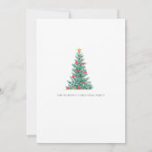 Custom Branded Elegant Christmas Party Uitnodiging (Achterkant)