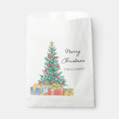 Custom Branded Elegant Merry Christmas Party Papie Bedankzakje (Voorkant)