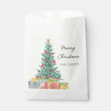 Custom Branded Elegant Merry Christmas Party Papie