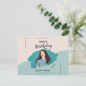 Custom Branded Esthetic Happy Birthday Feestdagenkaart (Staand voorkant)