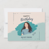 Custom Branded Esthetic Happy Birthday Feestdagenkaart (Voorkant)