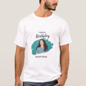 Custom Branded Esthetic Happy Birthday T-shirt (Voorkant)