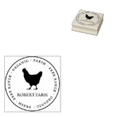 Custom Branded Familie Boerderij Kip Ei Karton Rubberstempel (Gestempeld)