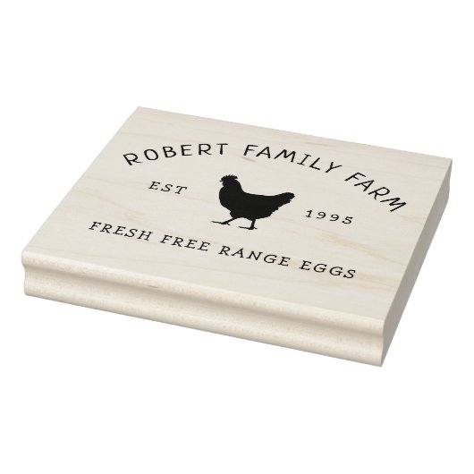 Custom Branded Family Boerderij | Ei Kartonnen Ste Rubberstempel (Stempel)