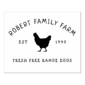Custom Branded Family Boerderij | Ei Kartonnen Ste Rubberstempel (Afrduk)