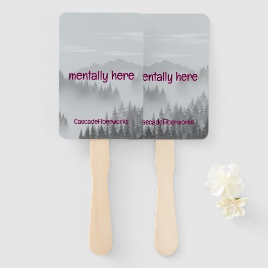 Custom branded Fans voor kleine zakelijke markten Handwaaier (Voorkant en achterkant)