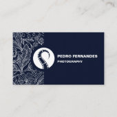 Custom Branded Floral Photography Visitekaartje (Voorkant)