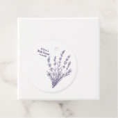 Custom Branded Franse lavendel bloemen Bedankjes Labels (In situ)