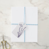 Custom Branded Franse lavendel bloemen Cadeau Labe Cadeaulabel (Met Touw)