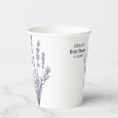 Custom Branded Franse lavendel bloemen Papieren be Papieren Bekers (Rechts)
