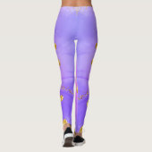 Custom Branded Funny Space pizza cat leggings (Achterkant)