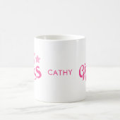 Custom Branded Girl Boss Hearts Naam Koffie Mok (Center)