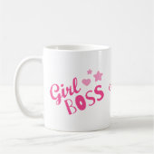Custom Branded Girl Boss Hearts Naam Koffie Mok (Links)