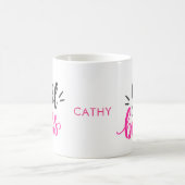 Custom Branded Girl Boss typografie Naam Koffiemok (Center)