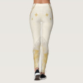Custom Branded Gold Resin Esthetische Quotes Leggi Leggings (Achterkant)