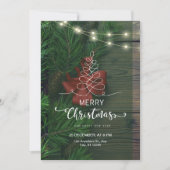 Custom Branded Groen Eenvoudig Vrolijk Kerstfeest Kaart (Voorkant)