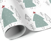 Custom Branded Groen Zwart Kerstmis Cadeaupapier (Rol Hoek)