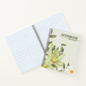 Custom Branded Groene Waterverf Hoesje Notitieboek (Binnen)