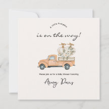 Custom Branded Herfst Pumpkin Baby shower