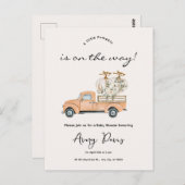 Custom Branded Herfst Pumpkin Baby shower Briefkaa Briefkaart (Voorkant / Achterkant)