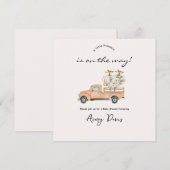 Custom Branded Herfst Pumpkin Baby shower Invitati Bedankkaart (Voorkant / Achterkant)