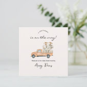 Custom Branded Herfst Pumpkin Baby shower Invitati Bedankkaart (Staand voorkant)