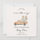 Custom Branded Herfst Pumpkin Baby shower Invitati Save The Date (Voorkant)