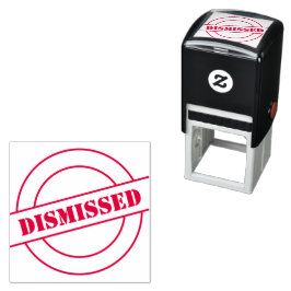 Custom Branded Kantoor Ontslagen Rubber Zelfinktende Stempel