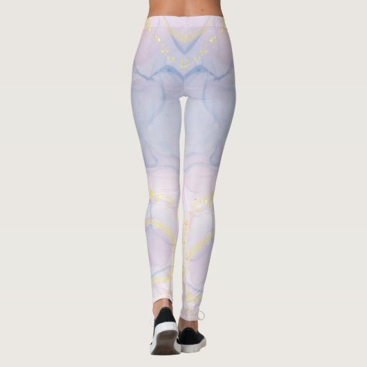 Custom Branded Kleurrijke Regenboog Gestreepte Cap Leggings (Achterkant)