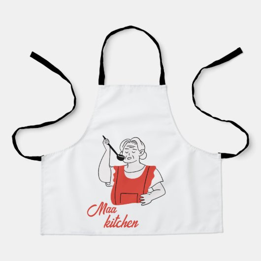 Custom Branded Maa Keuken Zakelijk Logo Schort (Voorkant)