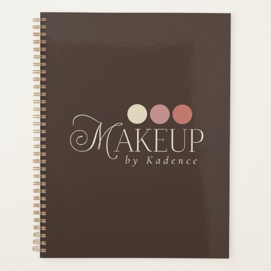 Custom Branded Makeup Artist Appointment Planner (Voorkant)