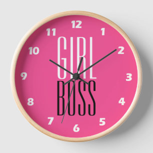 Custom Branded Meisje Boss Wit Zwart Heet Roze 10"