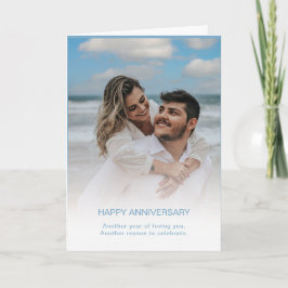 Custom Branded Modern Jubileum Fotokaart Kaart