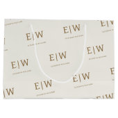 Custom Branded Monogram Bedrijfsverpakking Groot Cadeauzakje (Achterkant)