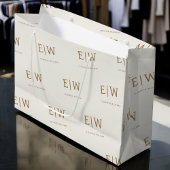 Custom Branded Monogram Bedrijfsverpakking Groot Cadeauzakje