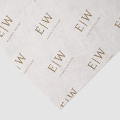 Custom Branded Monogram Bedrijfsverpakking Tissuepapier (Detail)