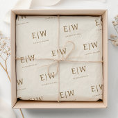 Custom Branded Monogram Bedrijfsverpakking Tissuepapier