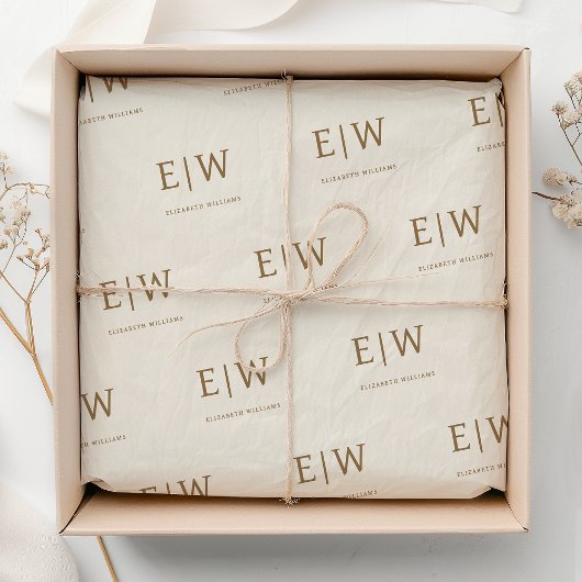 Custom Branded Monogram Bedrijfsverpakking Tissuepapier