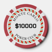 Custom Branded Monte Carlo Glad $10000 14 Gram Poker Chips (Achterkant)
